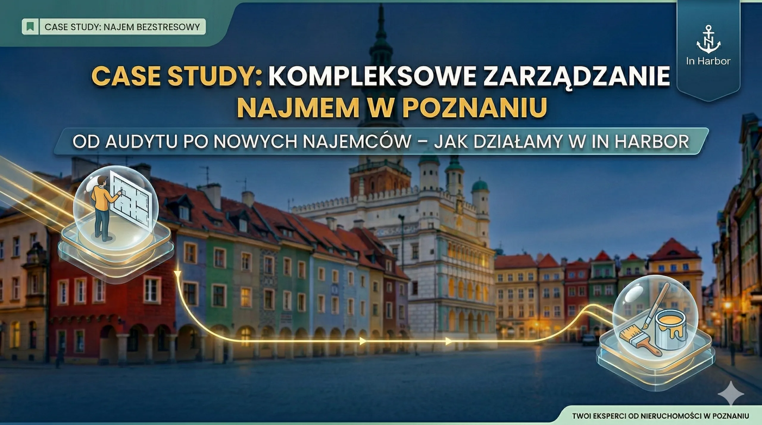jak krok po kroku wygląda współpraca z lokalną firmą zarządzającą najmem w Poznaniu (case In Harbor)